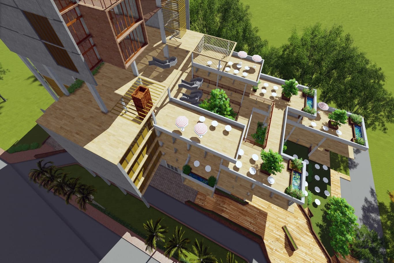 hotel tower integration