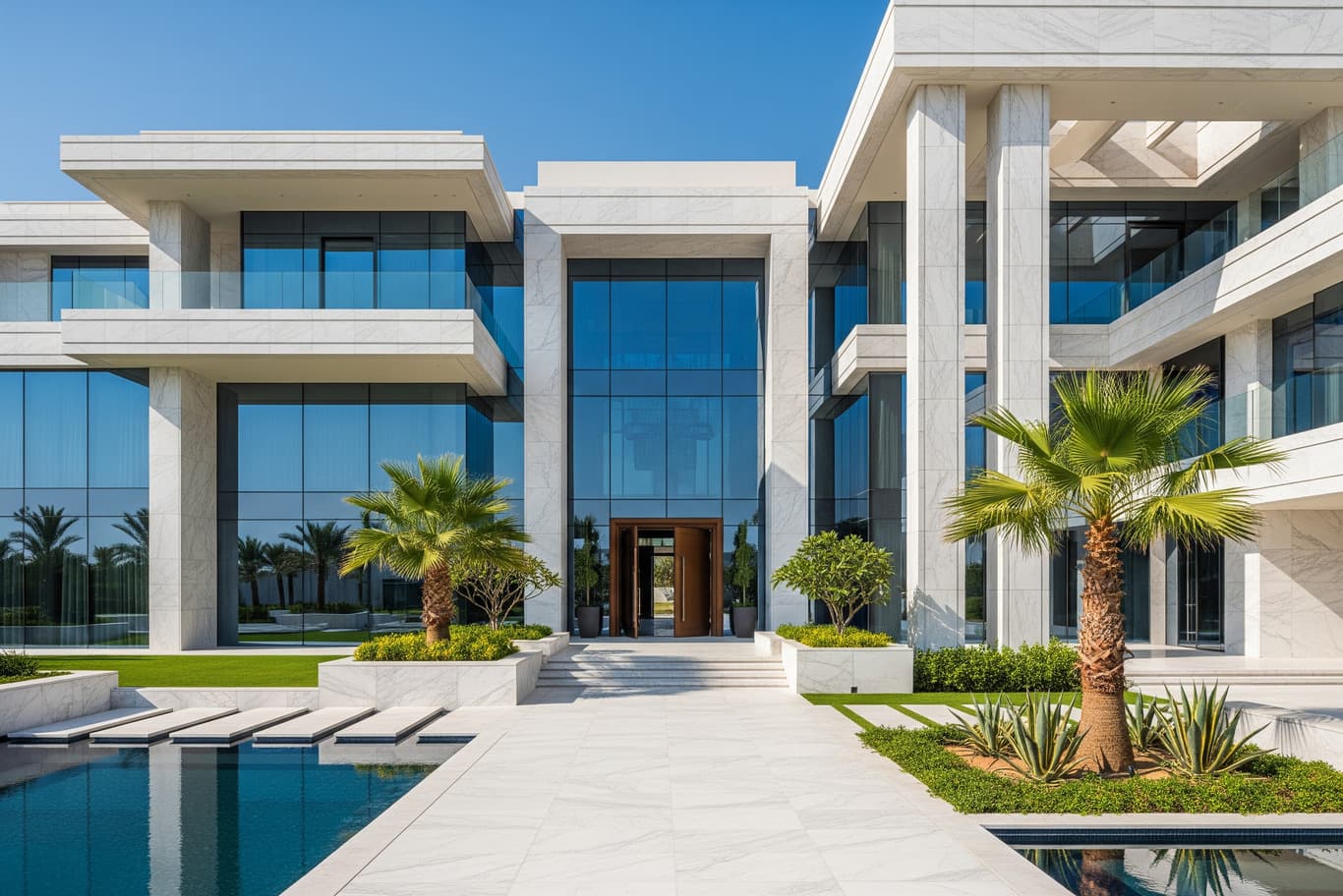 villa exterior construction