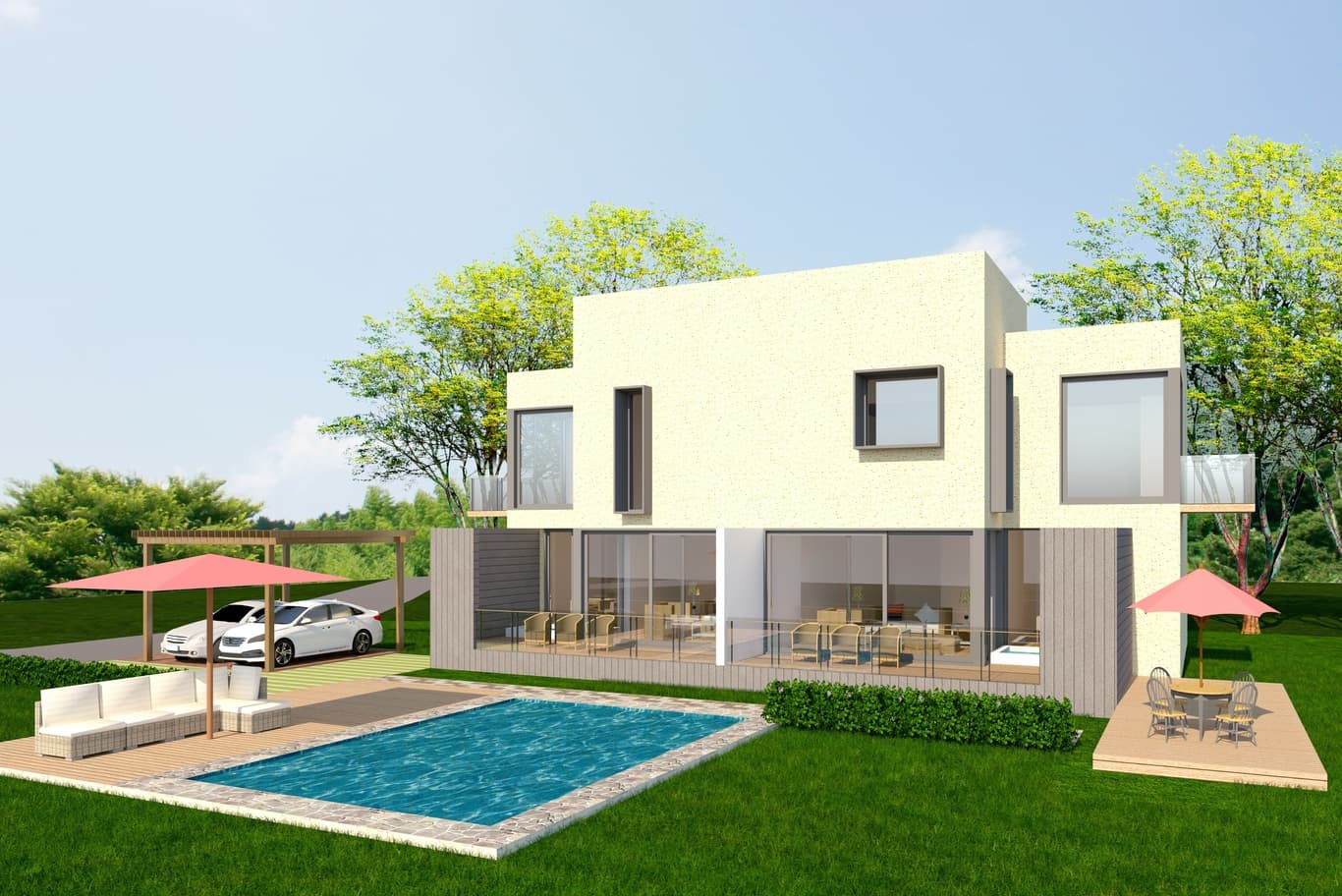villa pool design Dubai